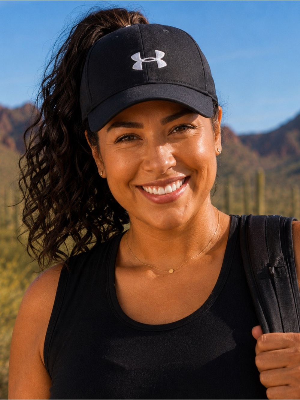 Under Armour Women’s Black Cap with White Logo